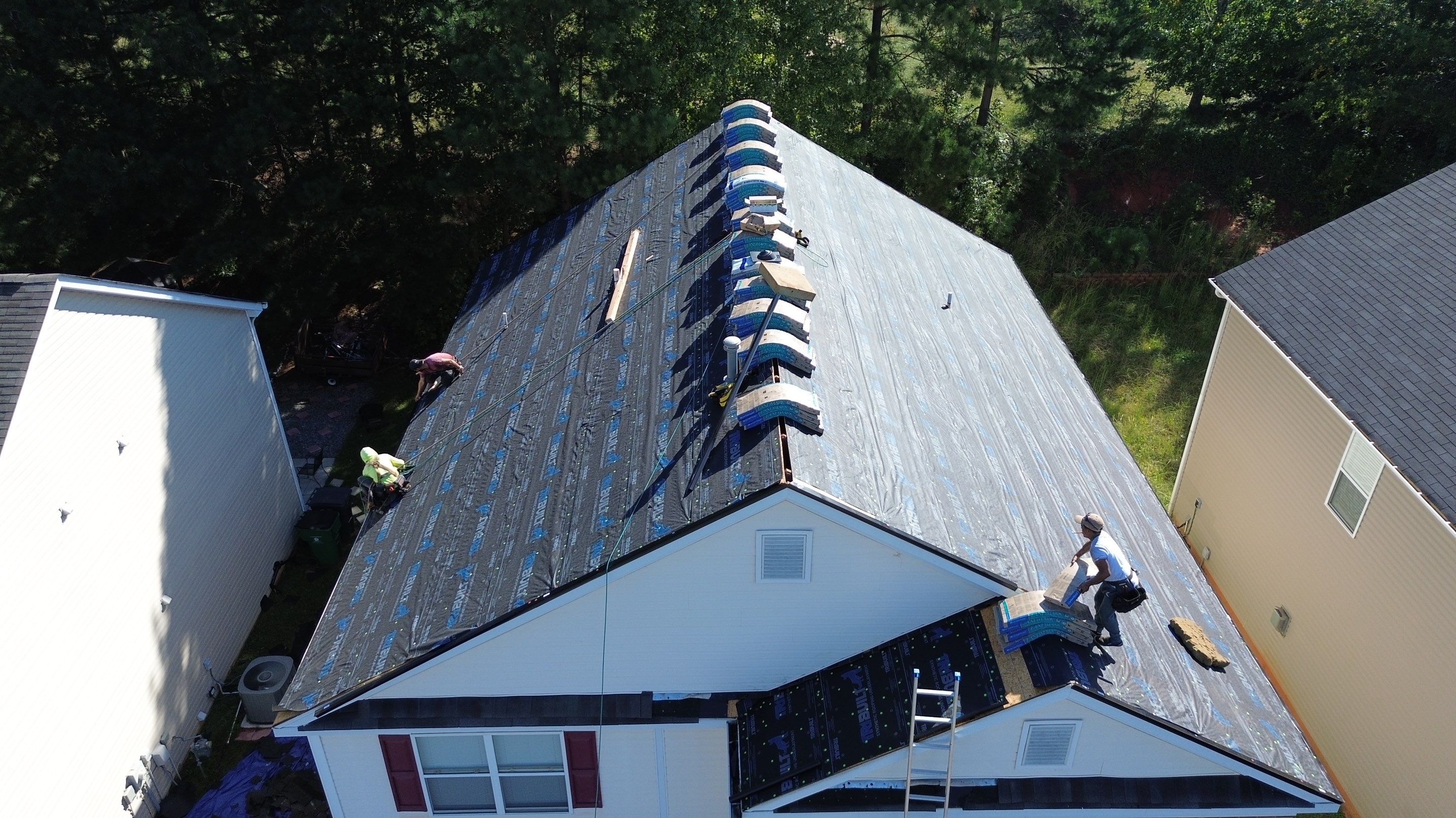 Roof and gutter replacement and interior repair by hail and wind damage by Just Brilliant Restoration JBR