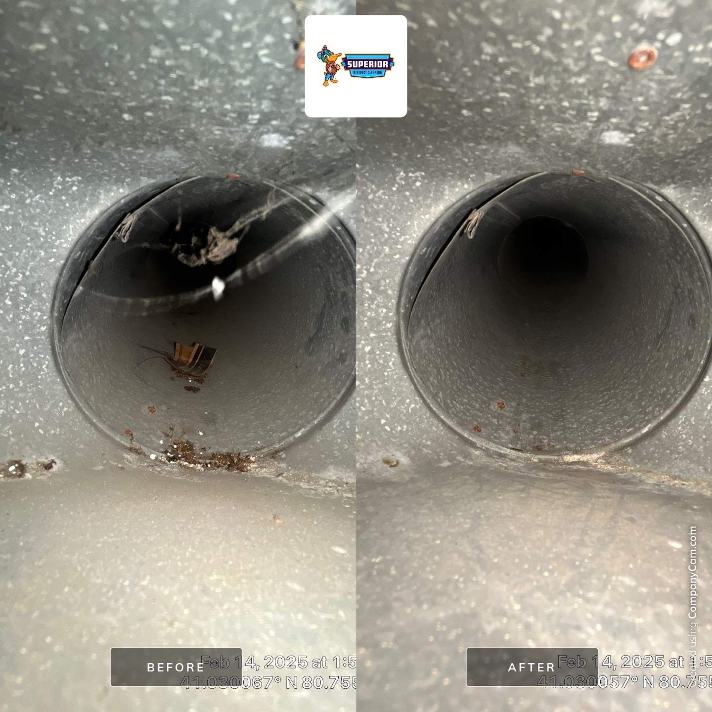 Air Duct Cleaning With a Vacuum Truck in Canfield, OH by Superior Air Duct Cleaning