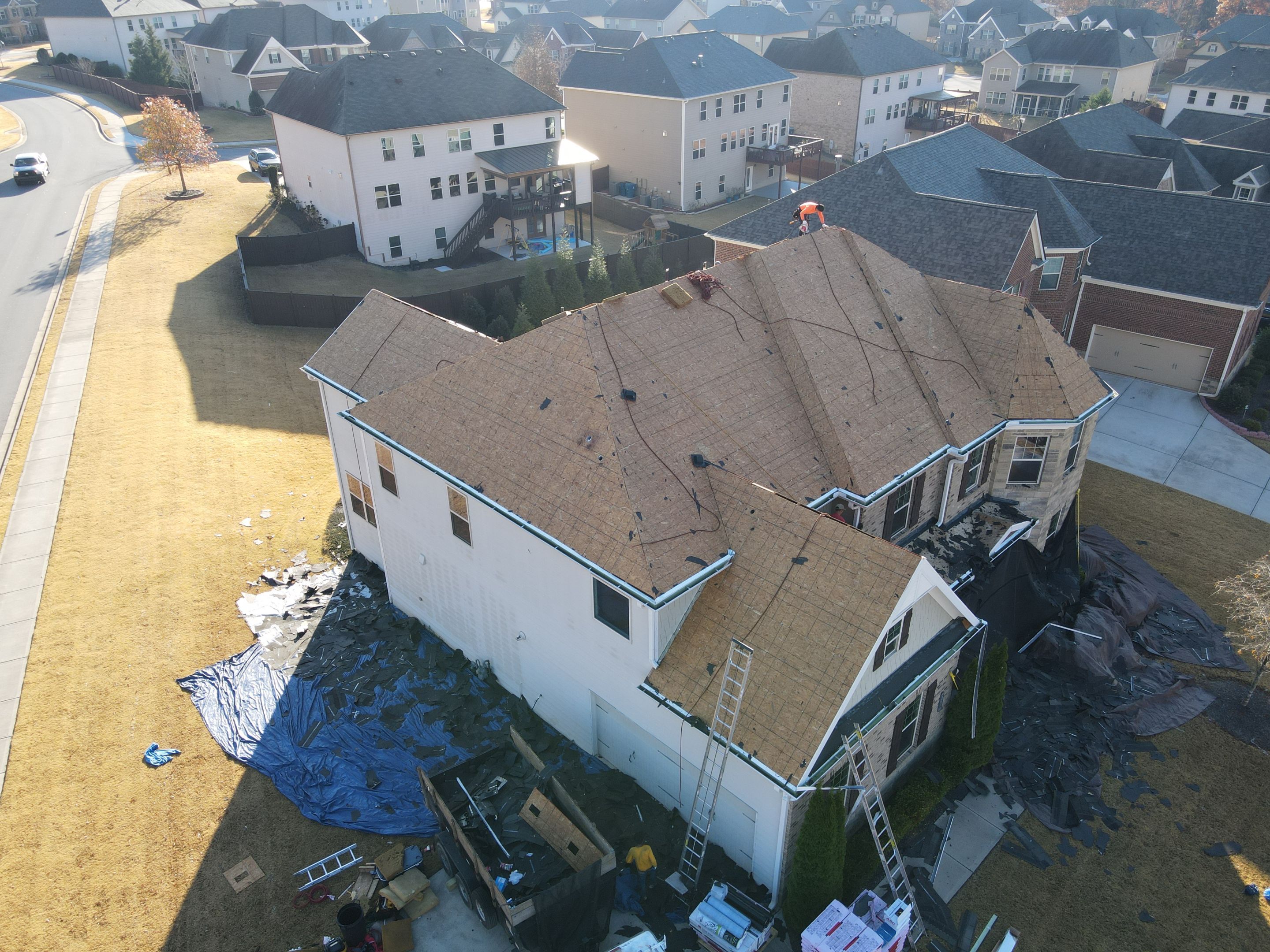 Residential Roofing Installation using Owens Corning by Inspector Roofing and Restoration