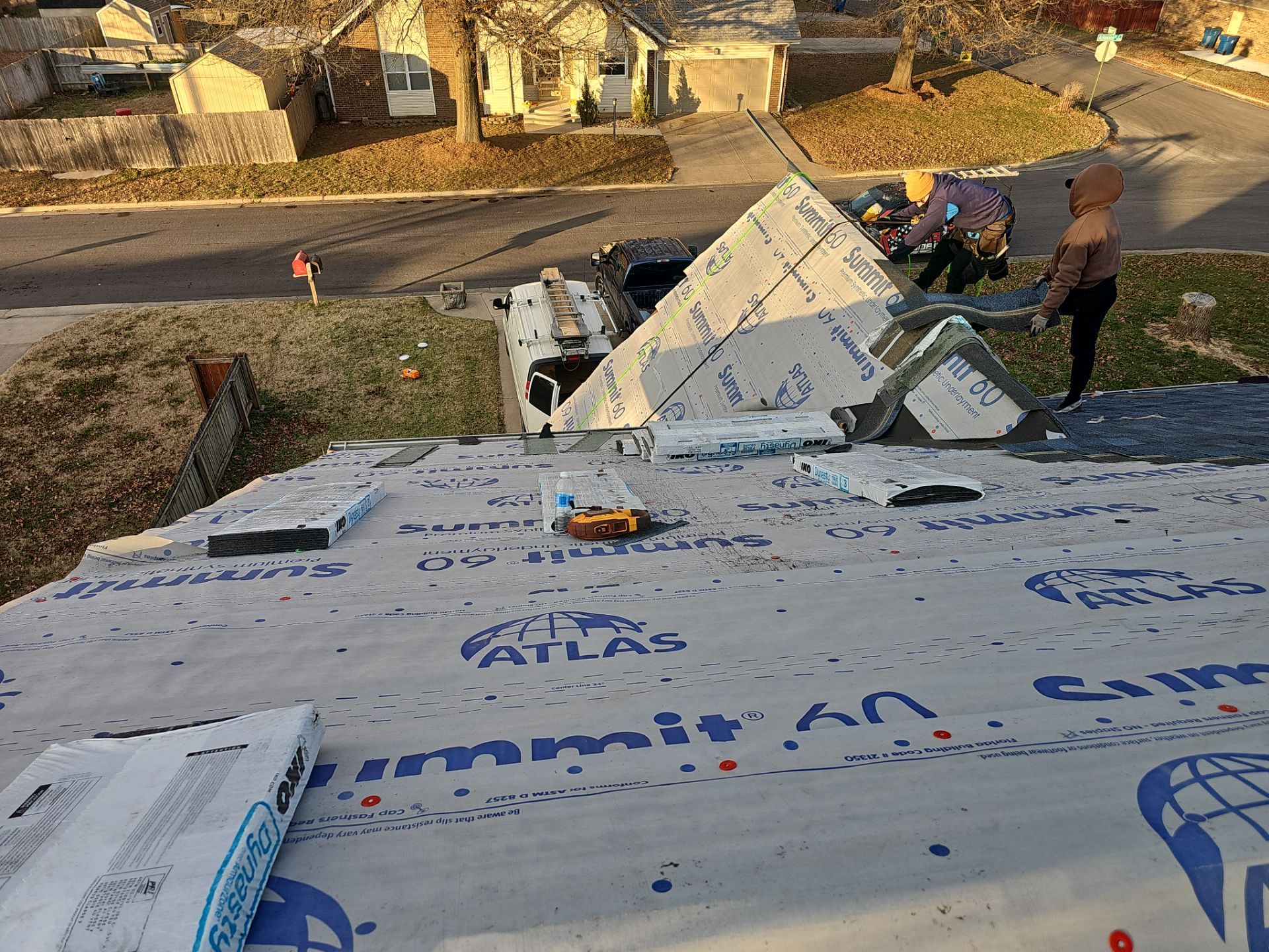 Residential Roof + Gutters & Downspouts & Gutter Guards Install  by Titan Commercial & Residential Roofing 