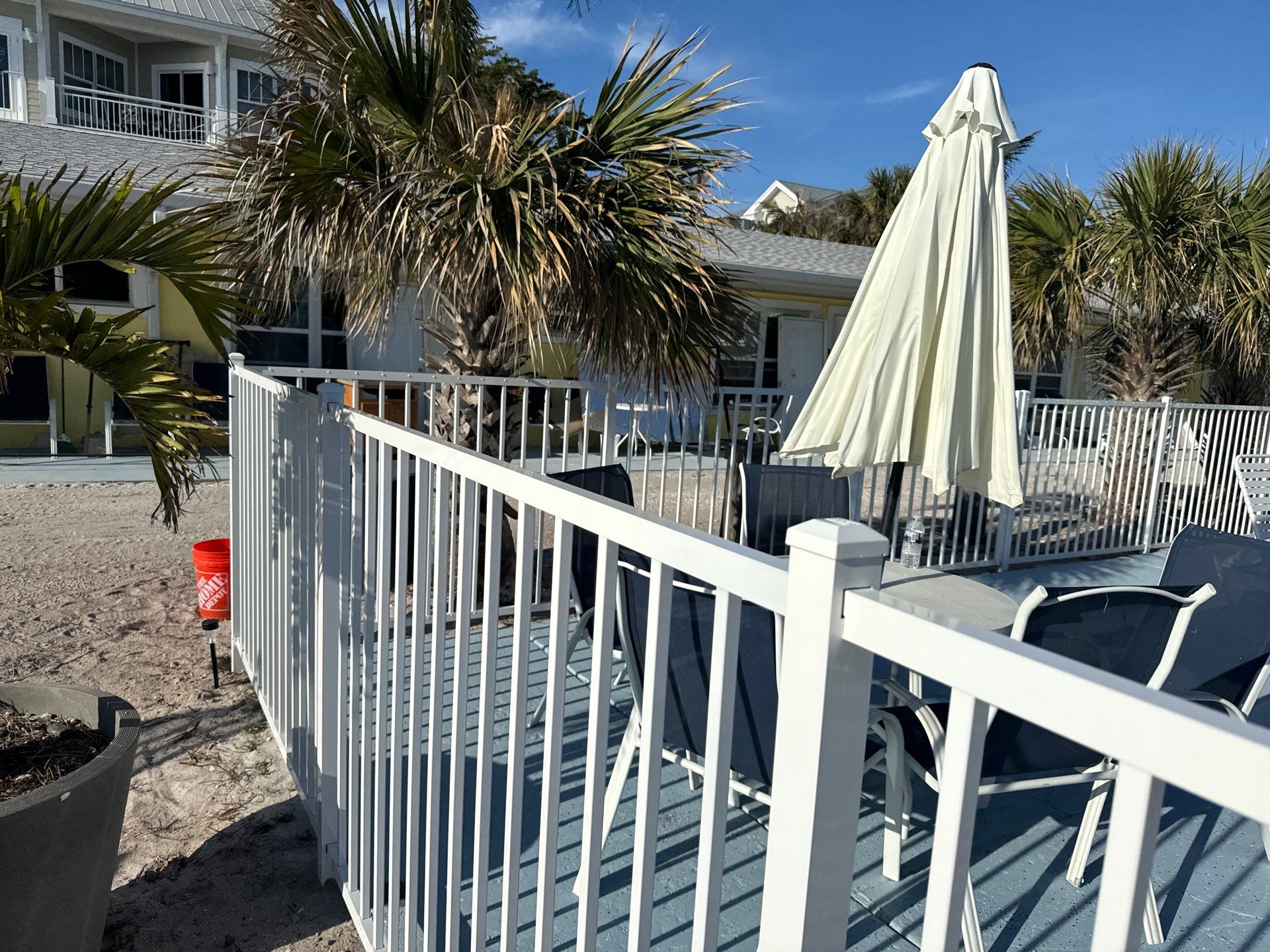 Aluminum Fence Installation using 2-Rail 4ft White Aluminum Fence by Asap fence and gates, LLC