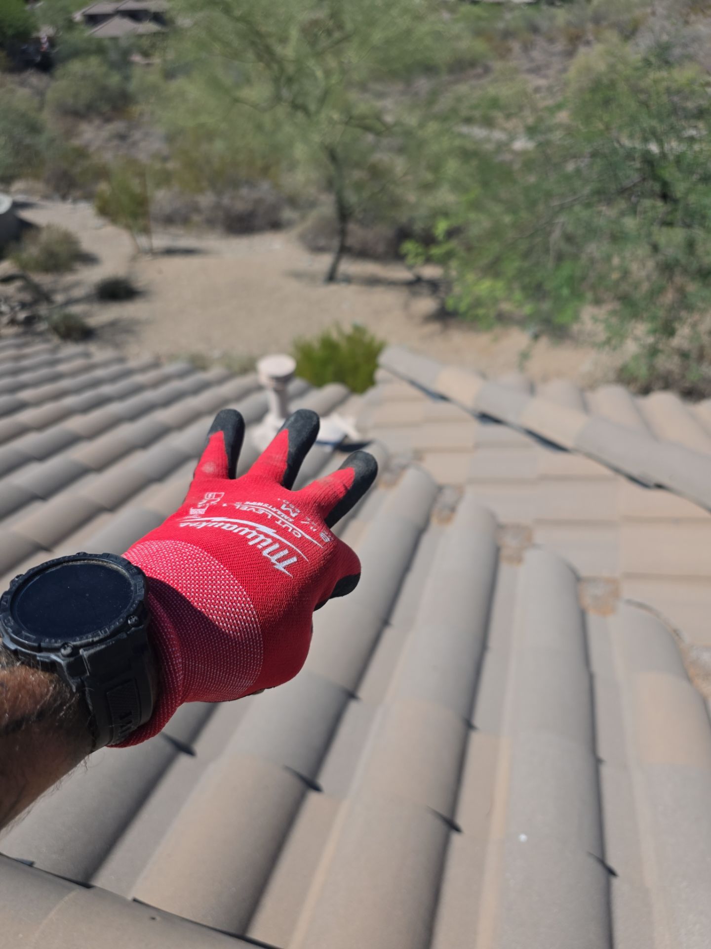 New underlayment and tile reset in Scottsdale. by Weather-Tite Roofing