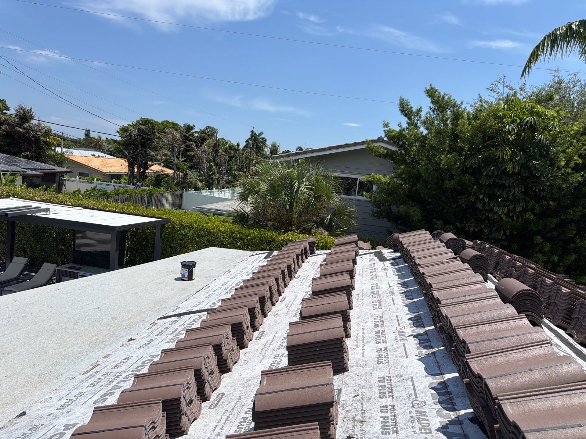 Residential Roofing Installation using Eagle Roofing Tile by BLUES BROTHERS ROOFING