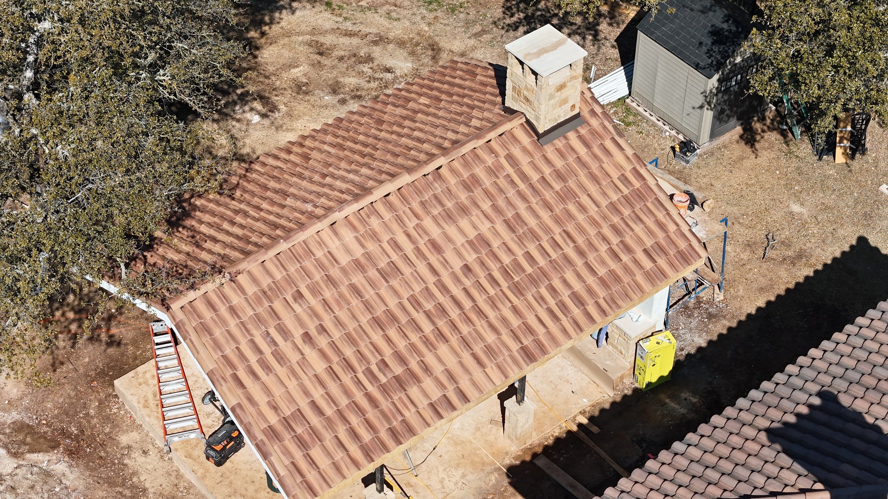 Residential Roofing Installation using Claymex Tiles by Lightning Exteriors