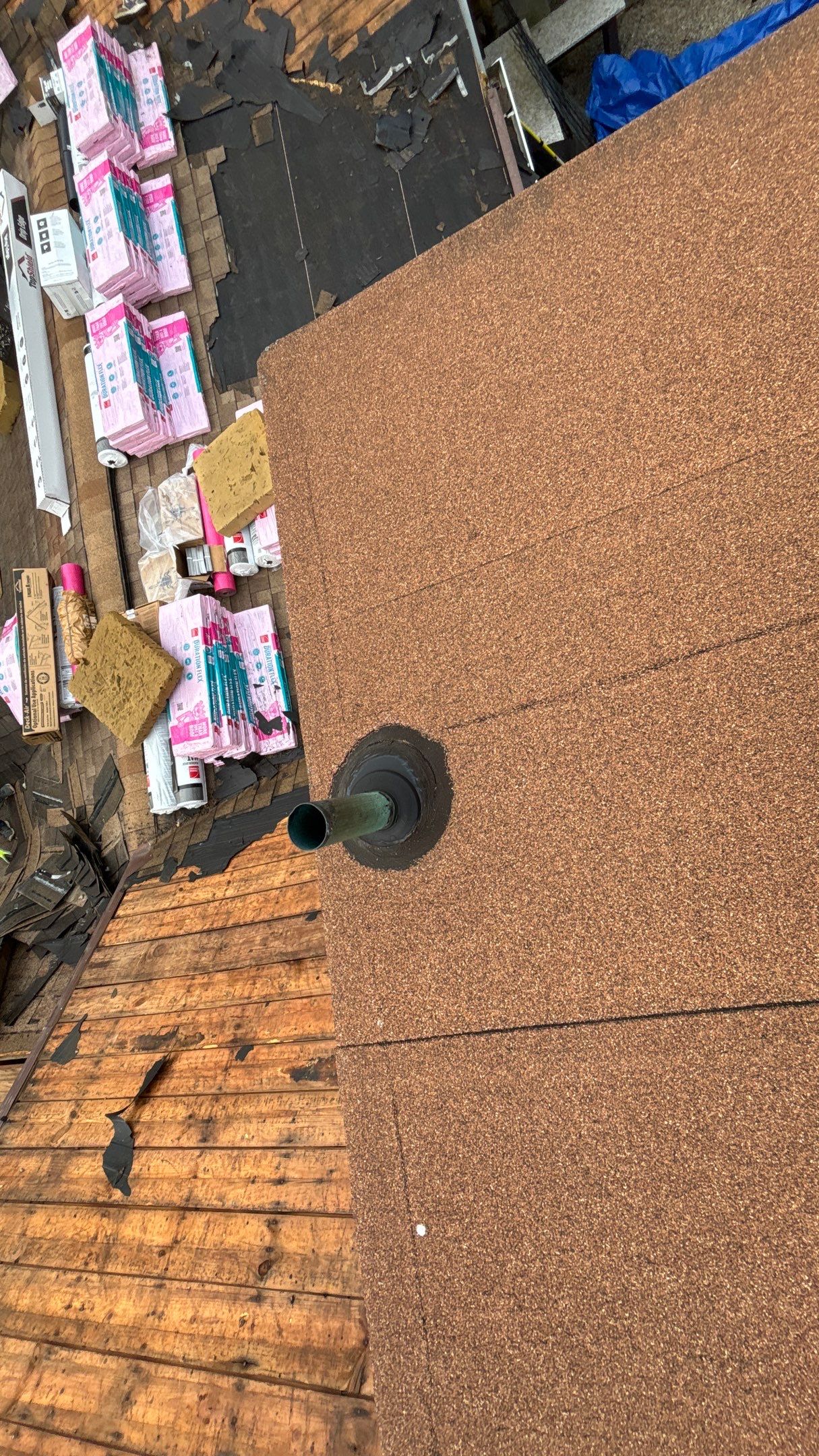 Roof Replacement using Owens Corning Sand Dune by 180 Contractors