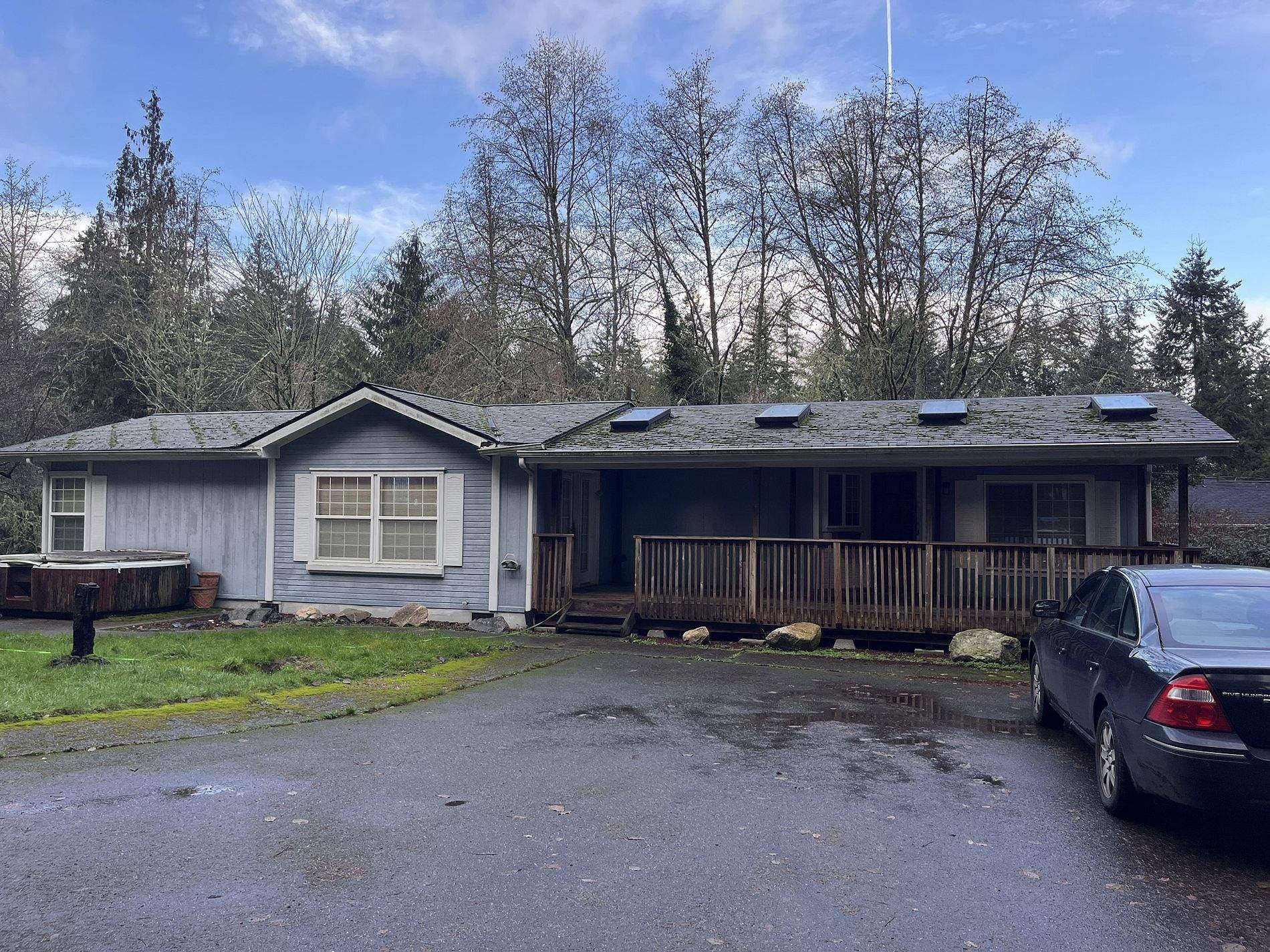 Residential Gutter Repair in Progress in Port Orchard, WA by Hanley Construction