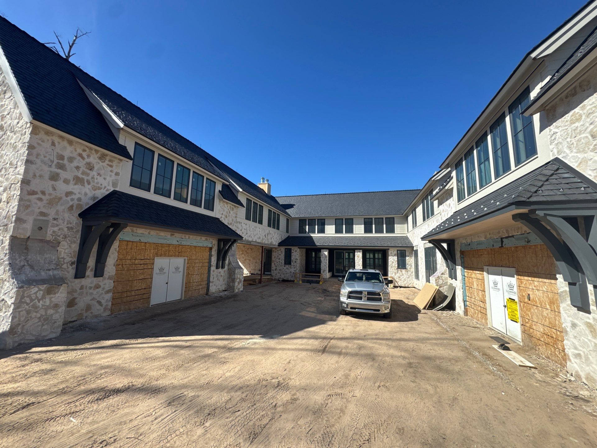 Half Round Gutter Installation for Petoskey Residence by Rainbow Seamless Systems