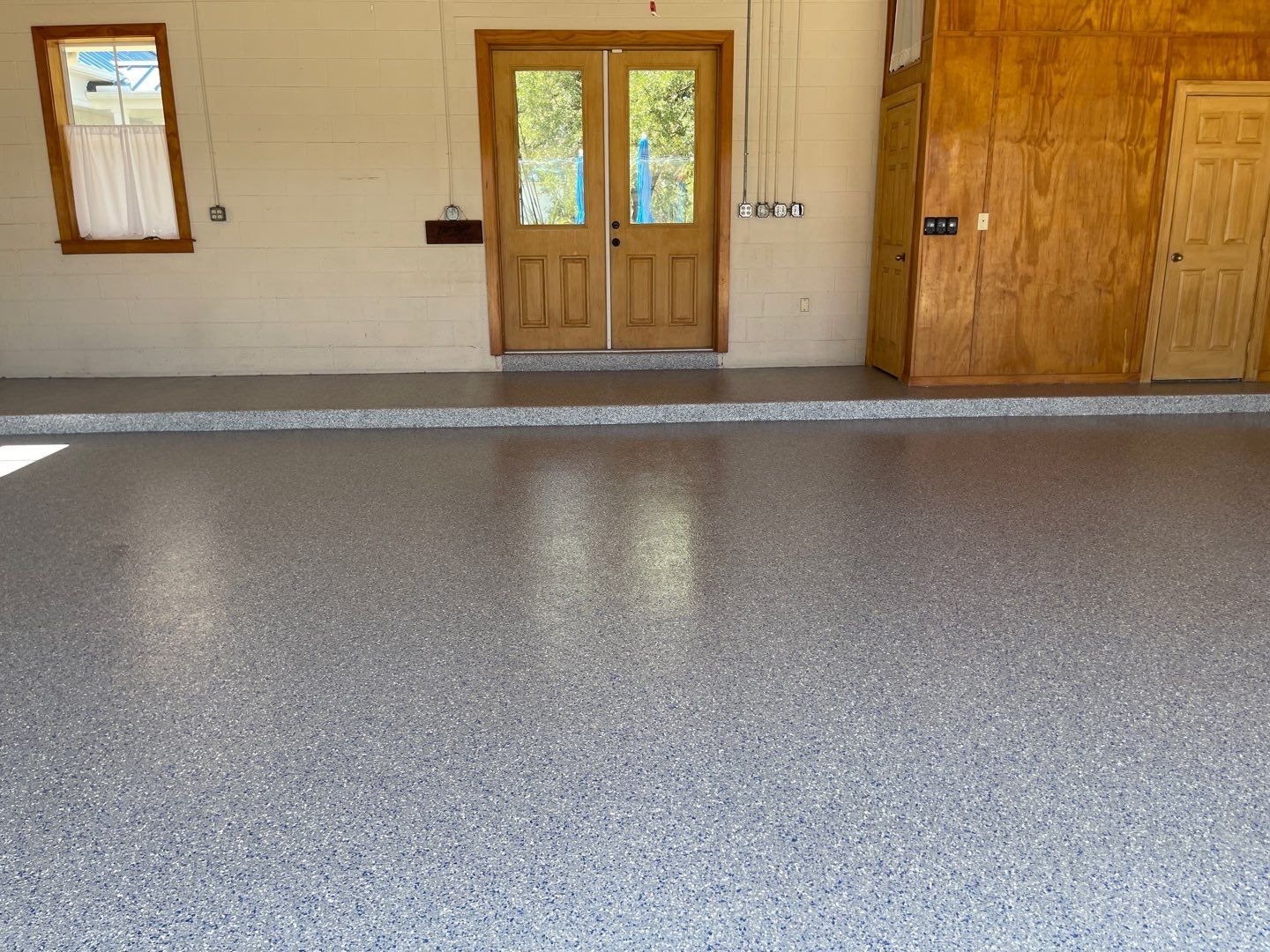 Garages Project in Micanopy, FL in Custom Color by Cross Creek Concrete Coatings