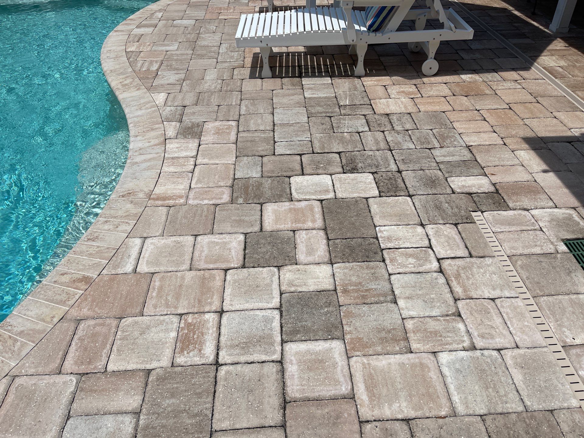 Pool Pavers using Concrete Sealant by DuraSeal