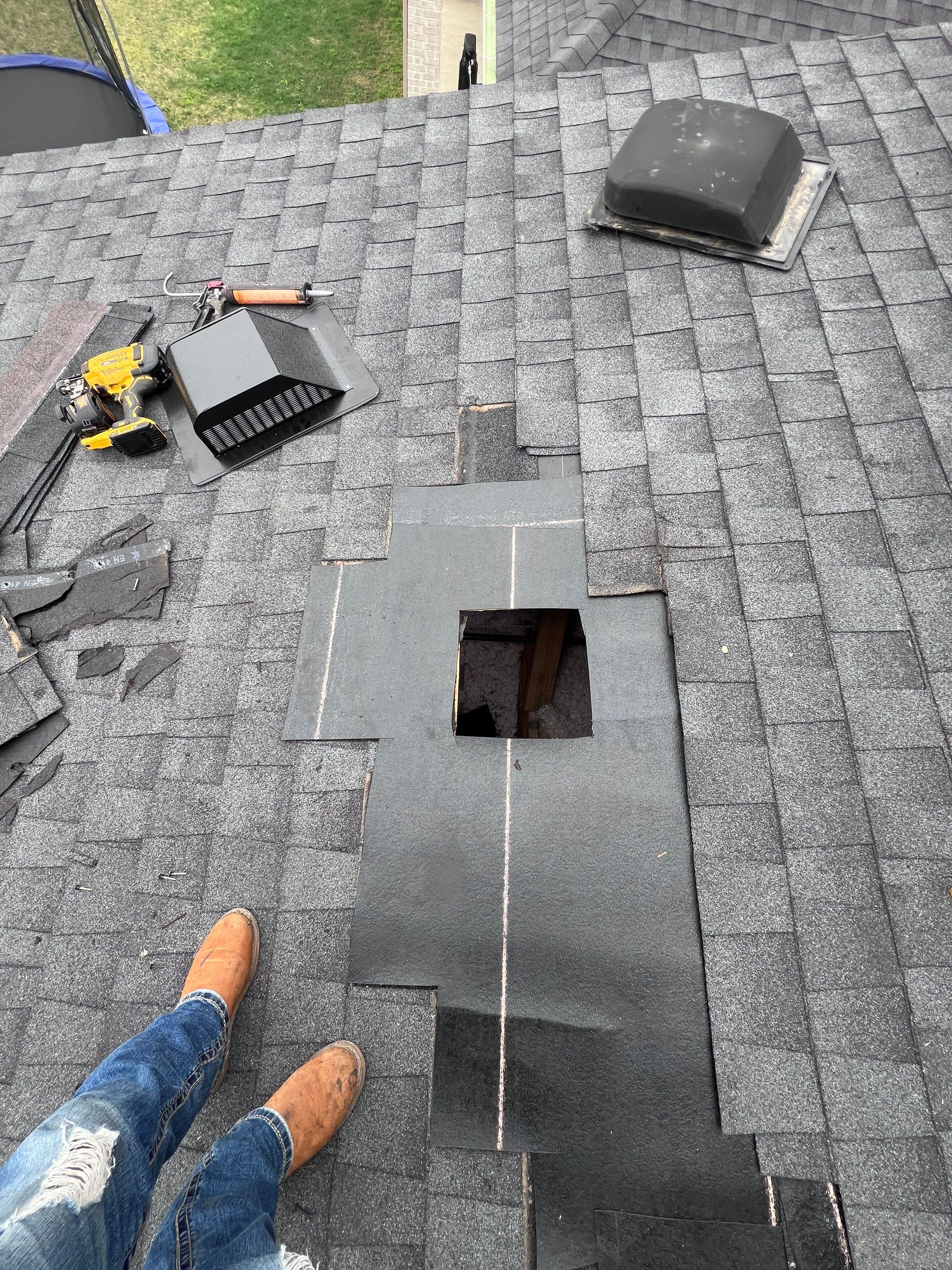 Hail Damage using Owen's Corning Duration (Lifetime) Shingles by Roof Repair Services LLC