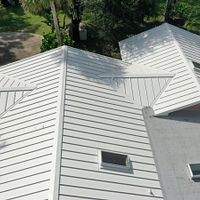 24ga 1.5" Mechanical Seam Solar White by Total Roofing System The Metal Roof Experts