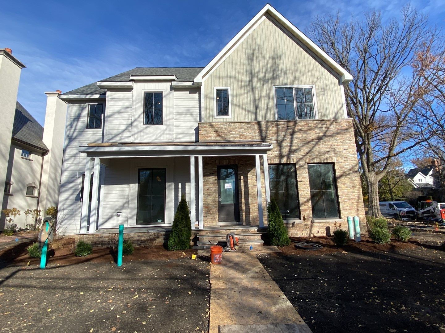 New Home Construction using Fiber Cement by Style Exteriors by Corley