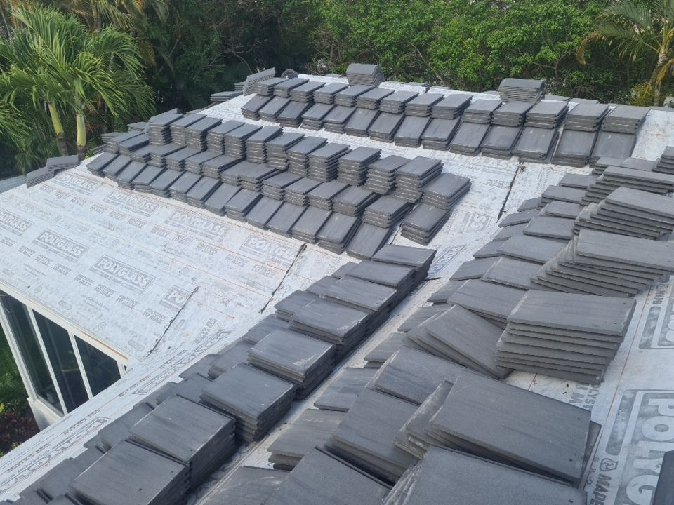 Residential Roofing Installation using Eagle Roofing Tile by BLUES BROTHERS ROOFING