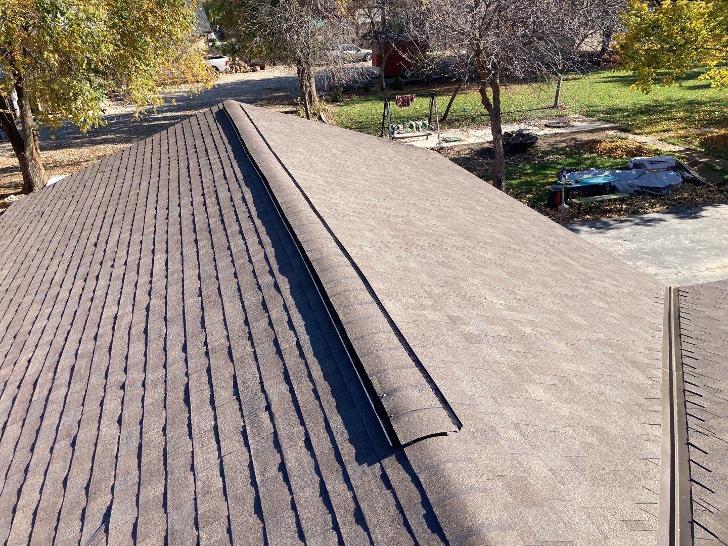 Shake removal and reinstallation of Owens Corning Oakridge in Teak by ID Roofing LLC
