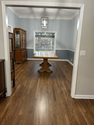 Refinished well-loved hardwoods for home sale