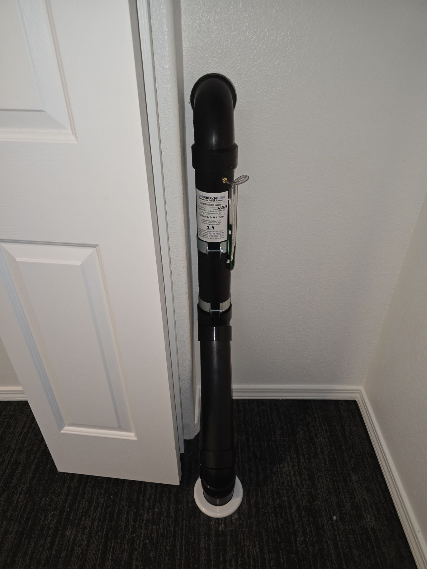 Sub Slab Radon Mitigation System by JustRadon.Com