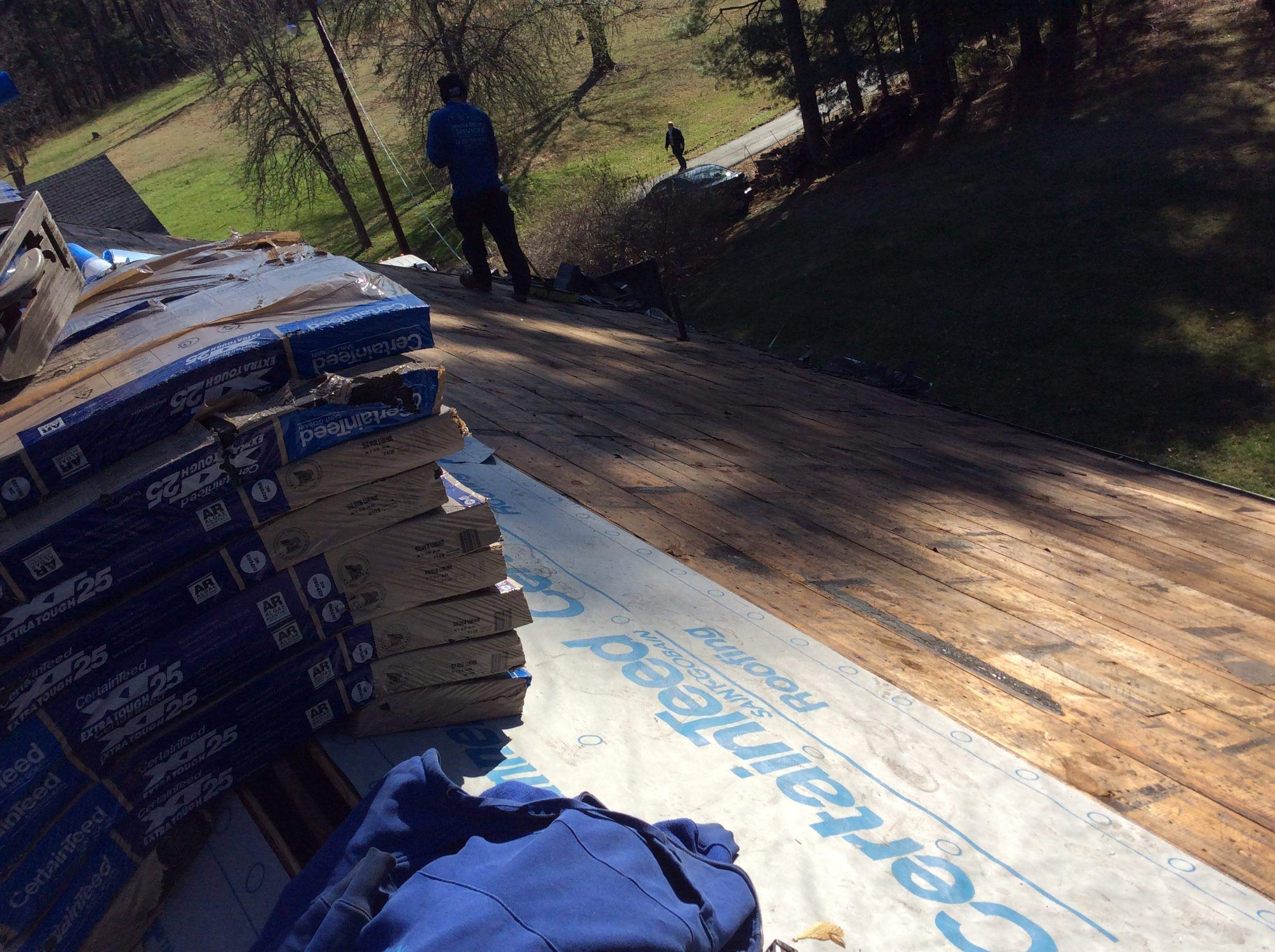 Residential Roofing Installation  3 Tap Shingles by Alpha Design Services