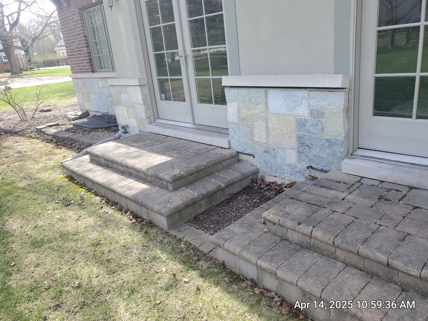 bluestone using Algaecide, soft wash soap by Northern Power Washing LLC.