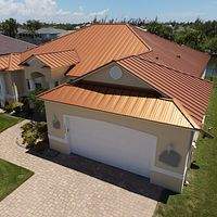 24ga 1.5" Mechanical Seam Copper Metallic  by Total Roofing System The Metal Roof Experts