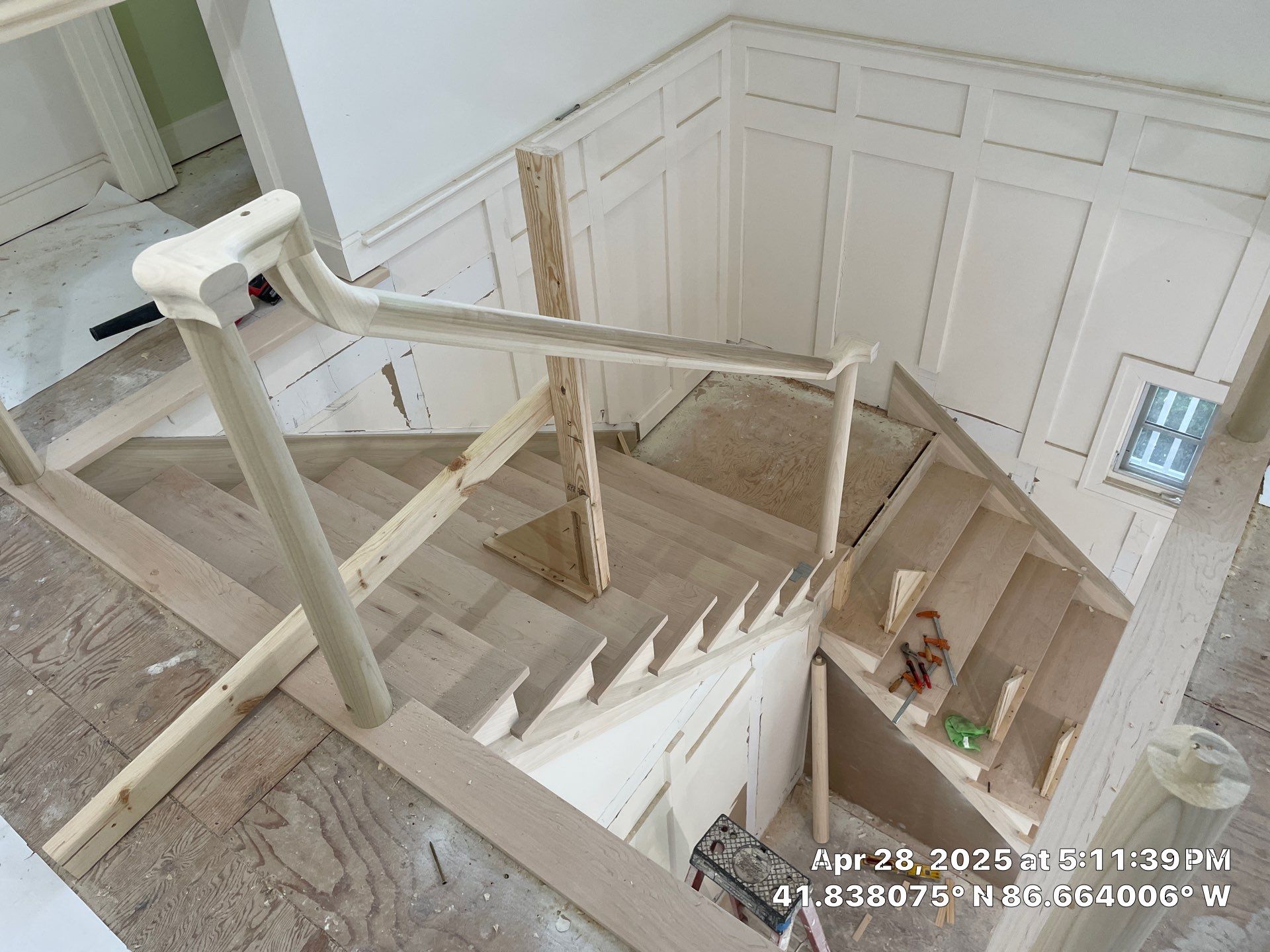 Paint the brand new maple floor...WHITE! Designer-driven project is a showstopper! by RTBaldwin Hardwood Floors