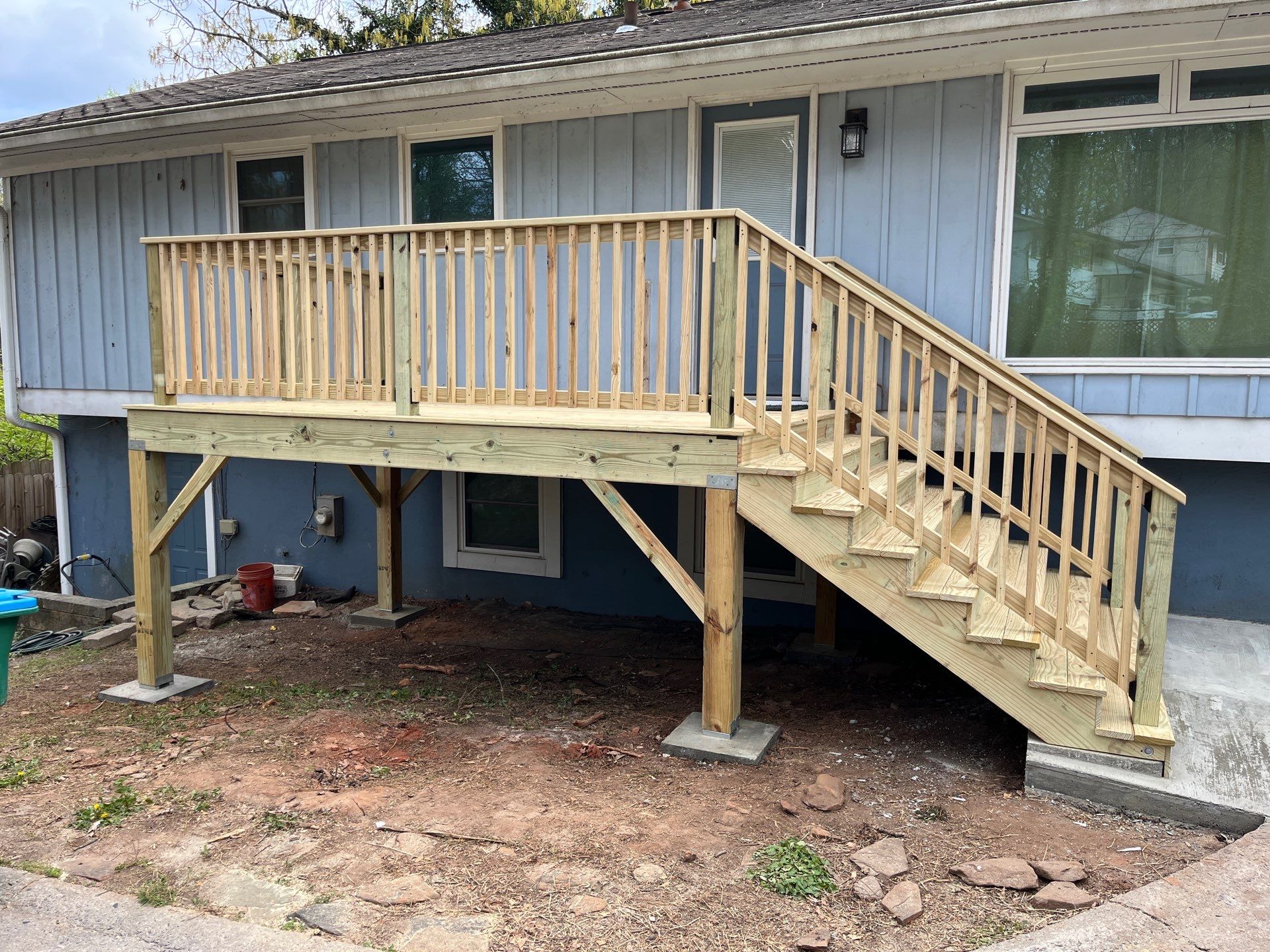 Atlanta, GA Deck Rebuild using Pressure Treated Pine by Nelson Exteriors 