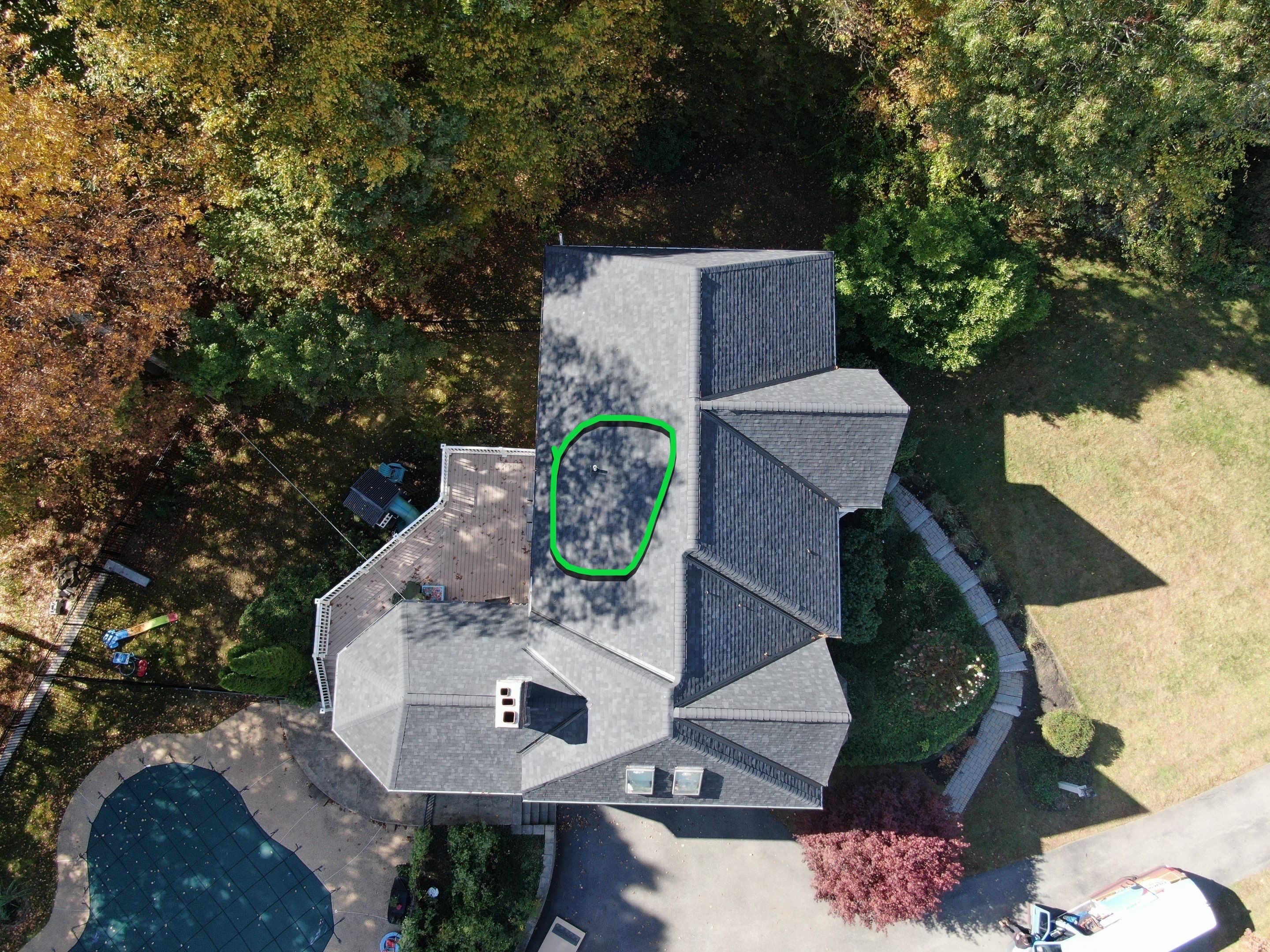 New Roof, Skylights, and Metal Accent Roof Installation in Groton by Mighty Dog Roofing of Greater Middlesex County