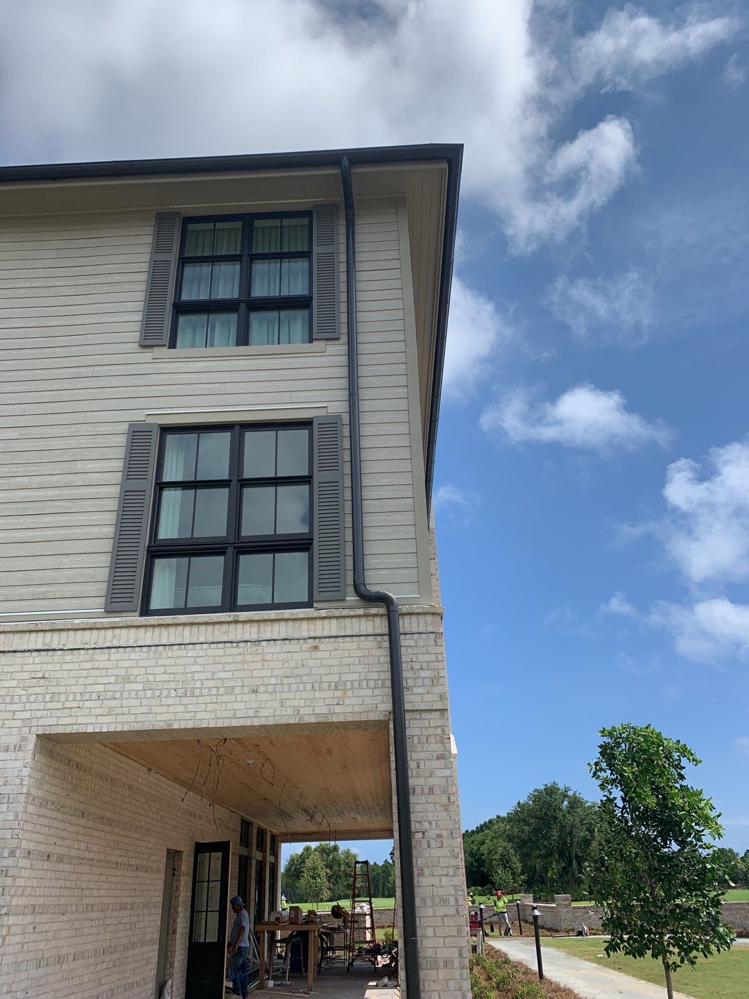 Half-Round Gutters for Coastal Homes in Panama City Beach FL by Gutter Professors