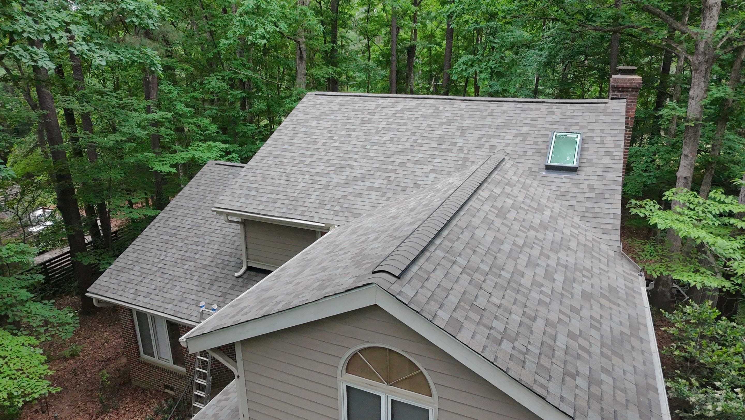 Full Residential Roof Replacement and Skylight Installation in Chapel Hill by Carolina Professional Roofing, Inc