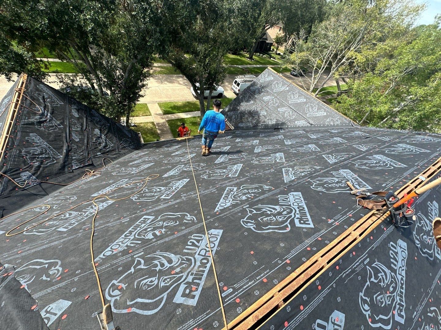 Residential Roofing Installation using Owen's Corning Duration (Lifetime) Shingles by Roof Repair Company