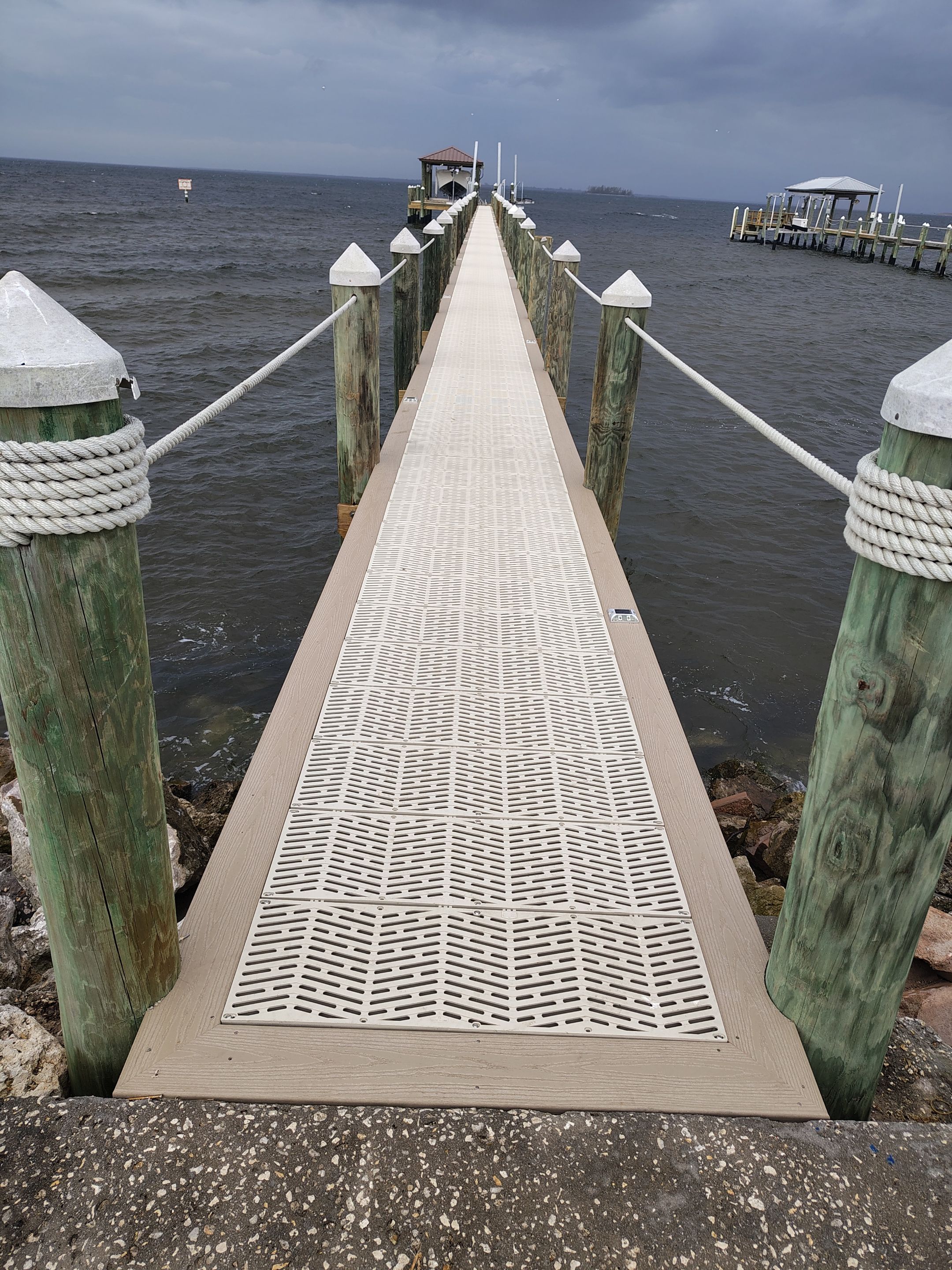 Dock Repair using Sure Step Decking  by Elite Marine Dock & Seawall
