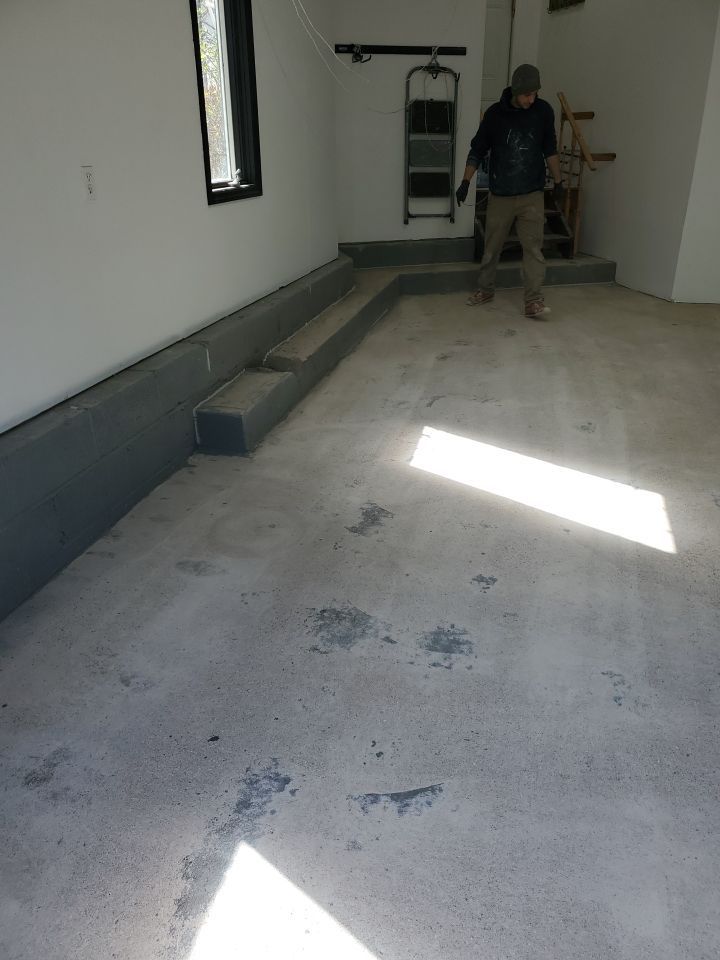 Garage Floor Coating using Penntek in Domino by Spectrum Painting, LLC