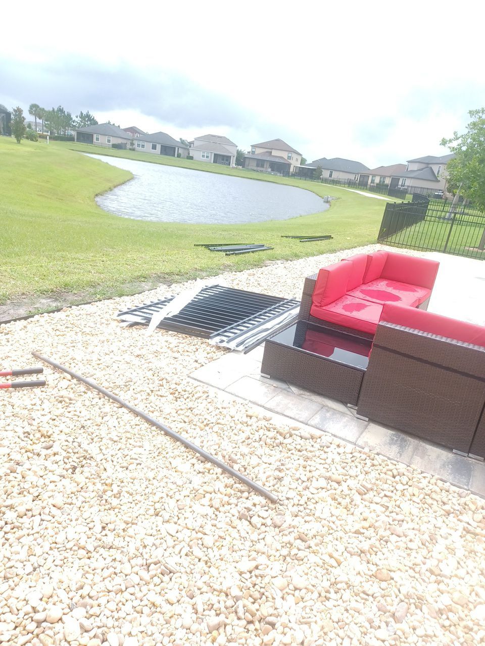 Ruskin, FL 4ft. Tall 3-Rail Black Aluminum Fence by Asap fence and gates, LLC