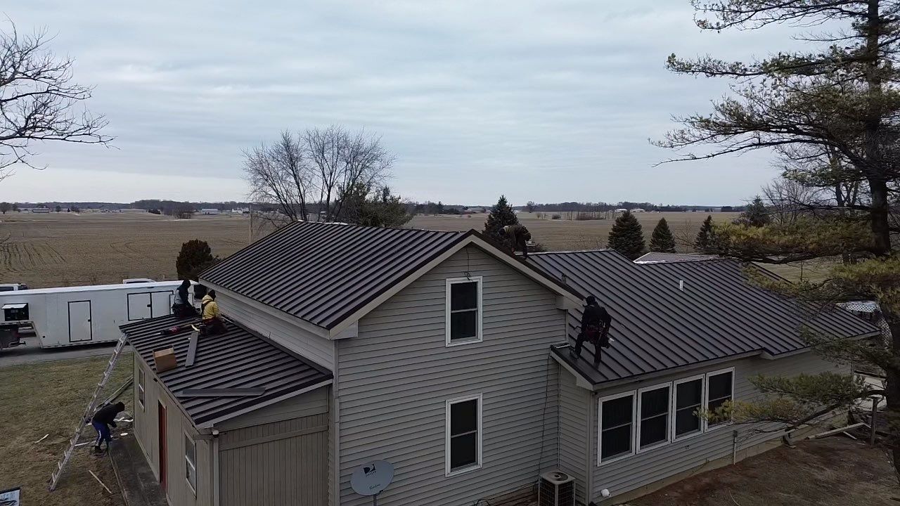 Standing Seam & Exposed Fastener Metal Roof Installation – Bluffton, IN by 4Ever Metal Roofing