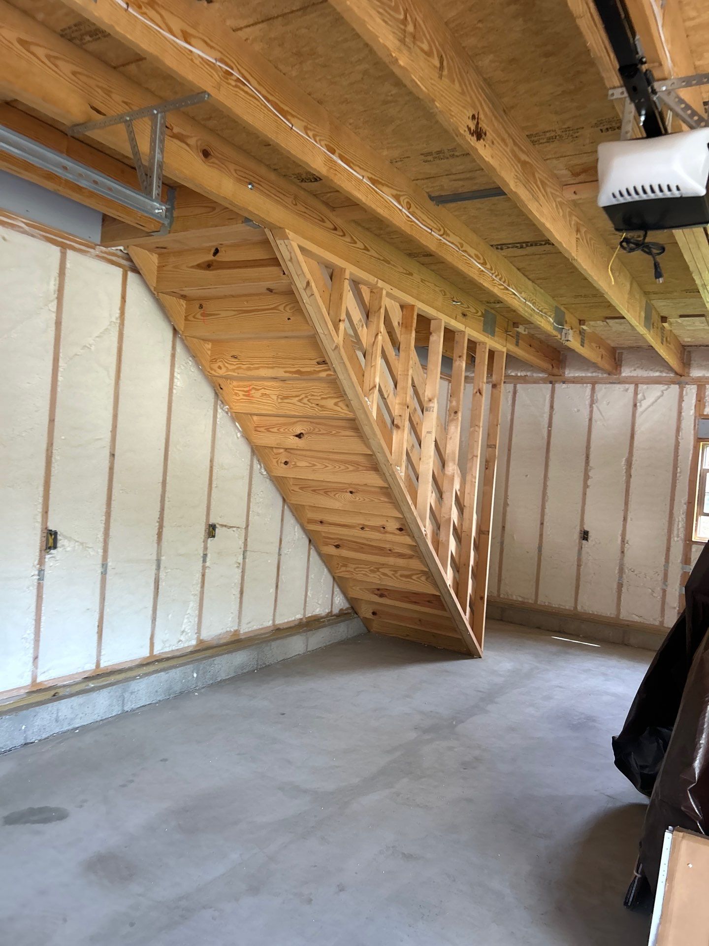 Detached Garage Closed Cell Spray Foam in Newburgh by NYS Foam & Energy