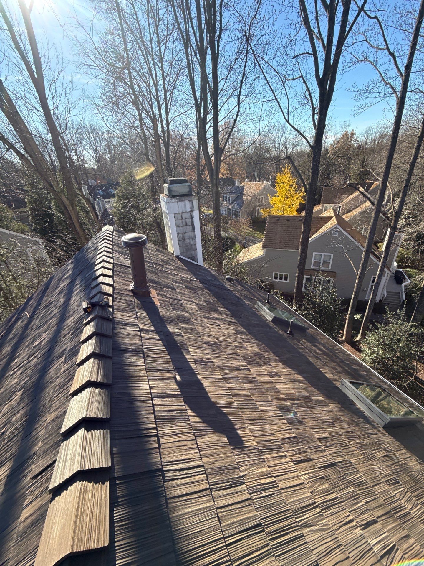 Reston :  Residential Roof Replacement with Brava Synthetic Cedar Shake Class C Natural  by RM Banning, Inc.