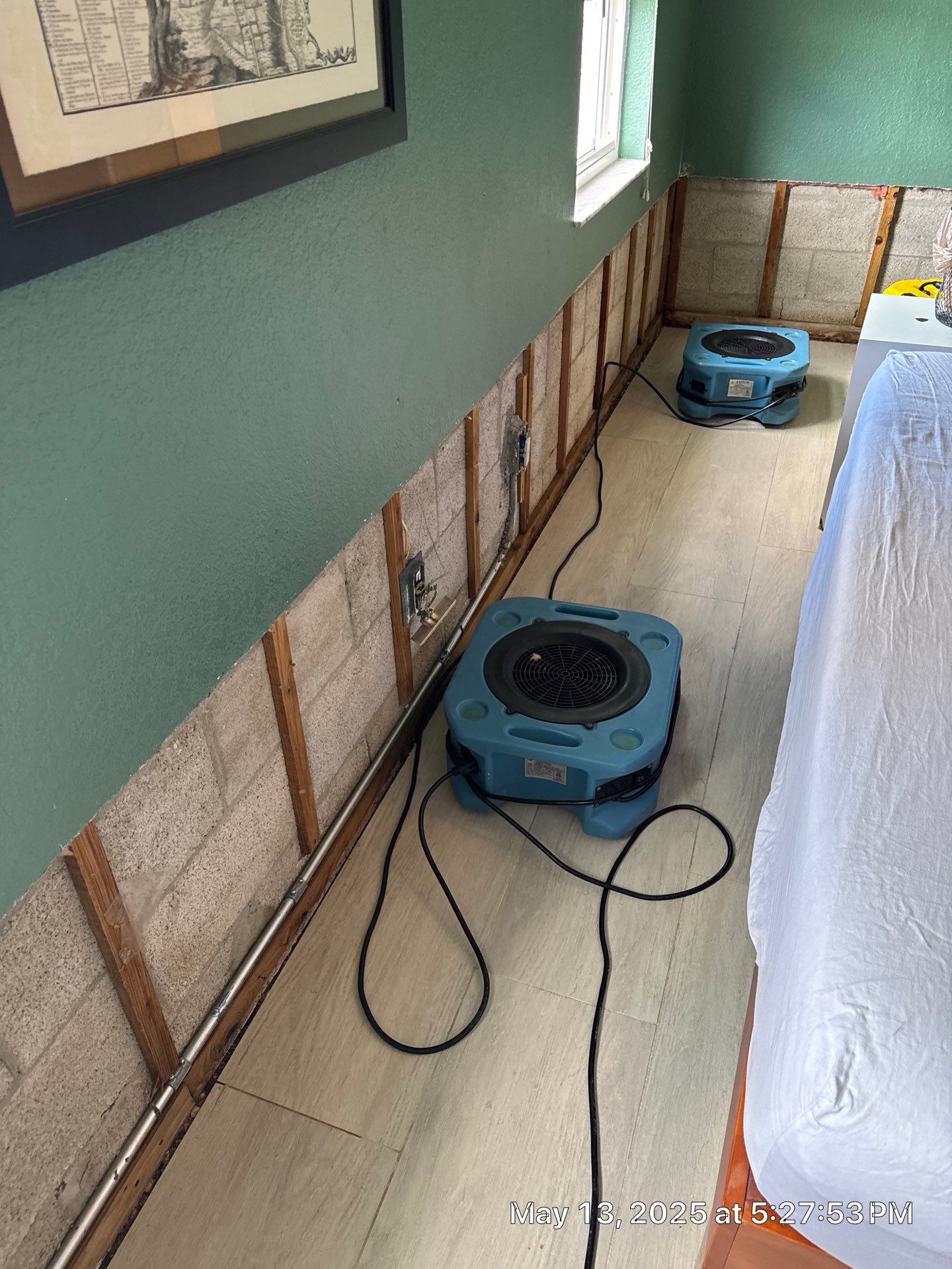Water Damage using Drying Equipment by SuperClean 