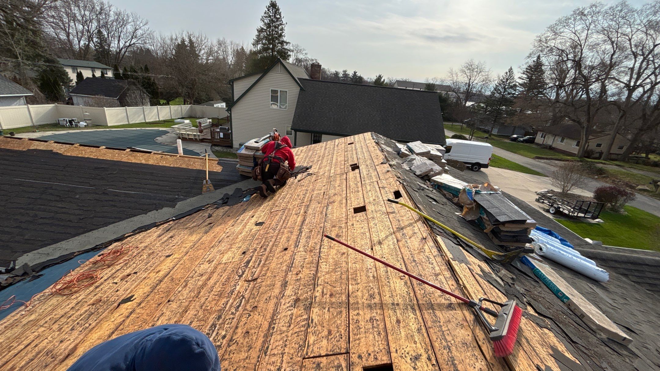 Roof Replacement using CertainTeed Landmark Pewter by 180 Contractors