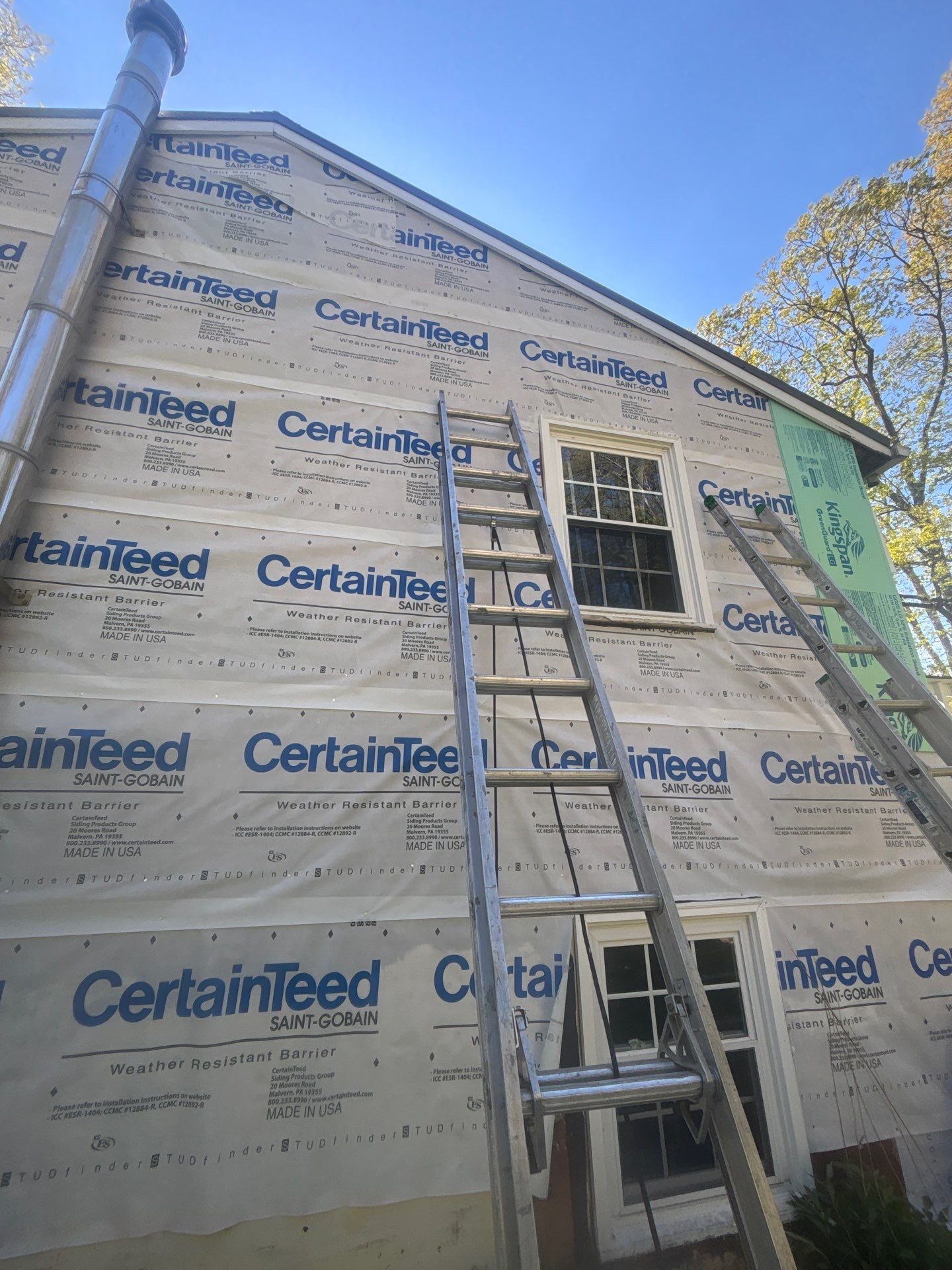 Siding Transformation with Cert Mainstreet D/4 clapboard Wedgewood Blue by DiGiorgi Roofing and Siding Inc