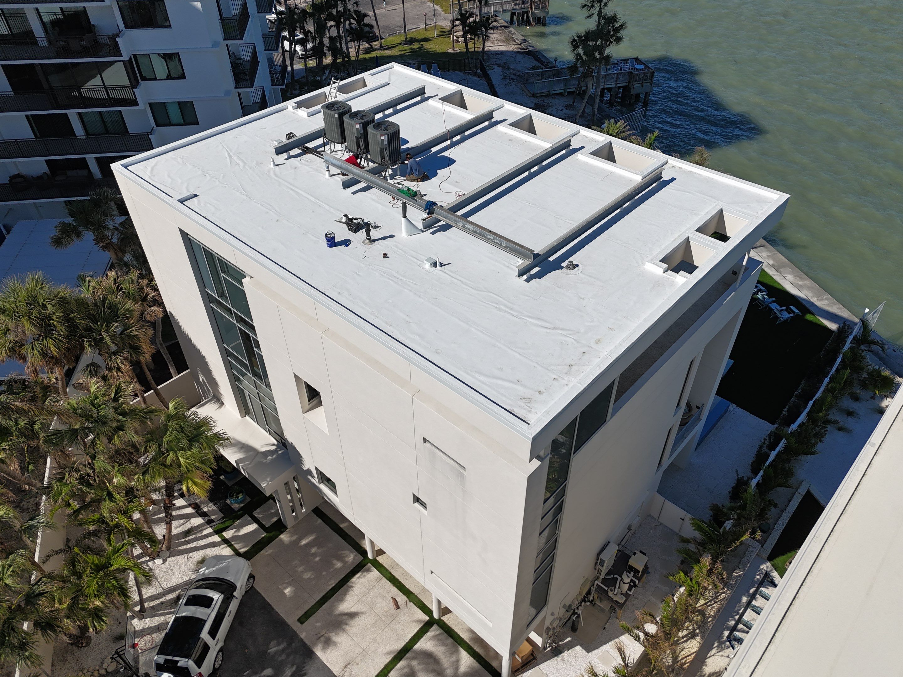 GAF EverGuard® TPO Roof Replacement – Siesta Key, FL by Steadfast Roofing