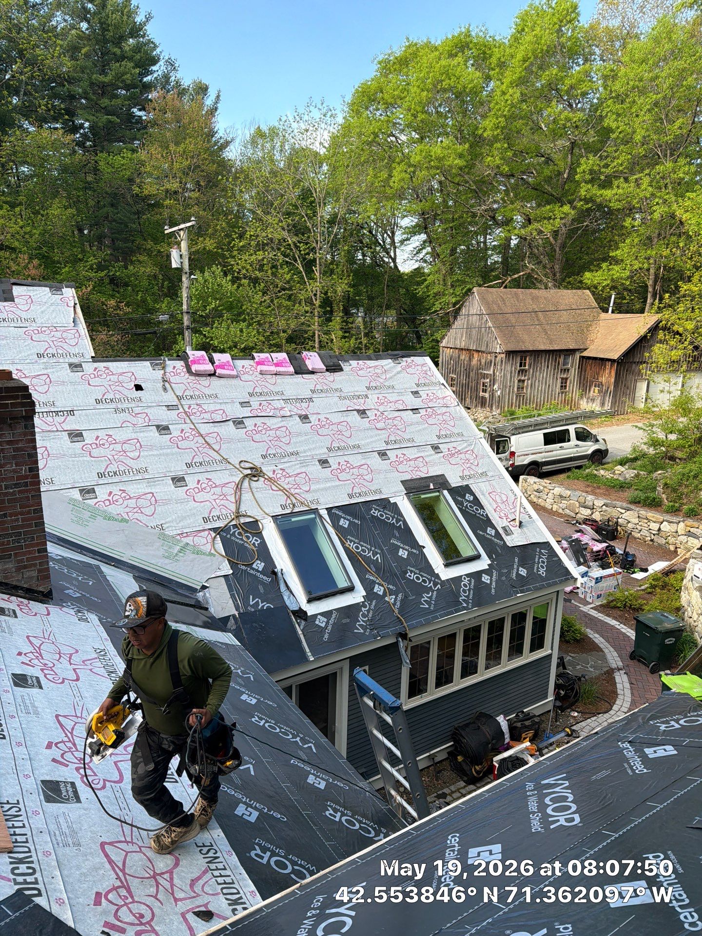 Roof Replacement + Metal Valleys + Snow Belt + Skylights — Carlisle, MA by Mighty Dog Roofing of Greater Middlesex County