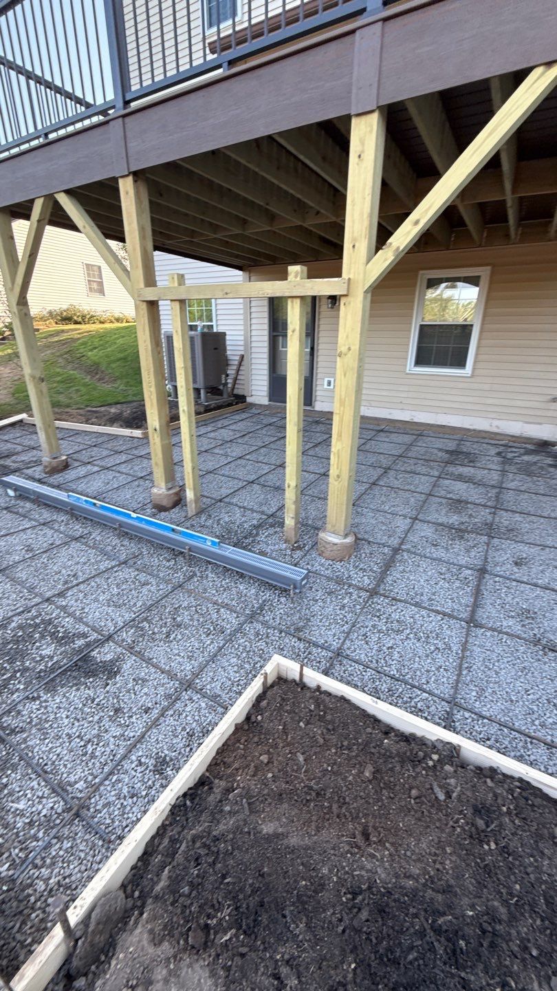 Broom Finish Patio by NG Masonry & Construction LLC