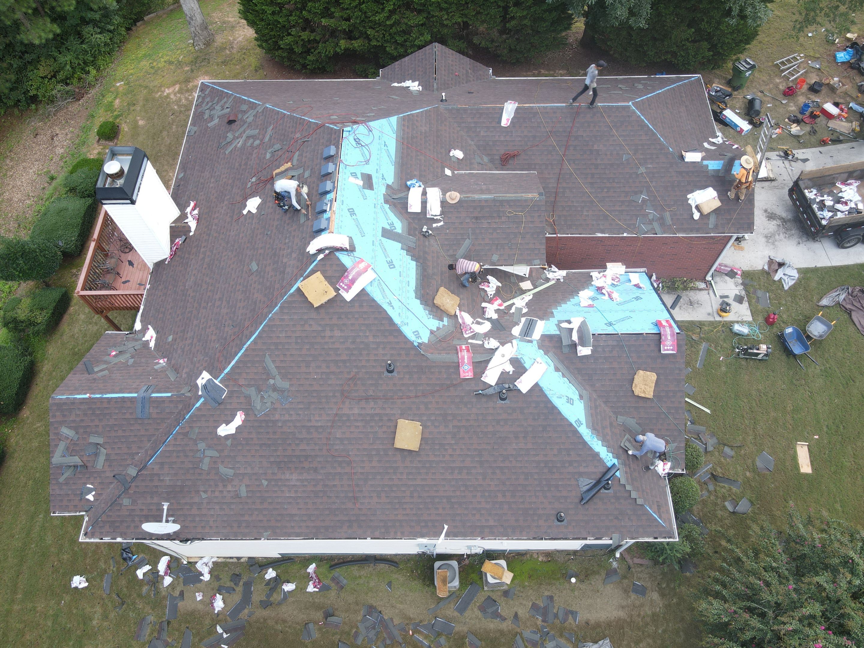 Residential Roofing Installation using GAF by Inspector Roofing and Restoration