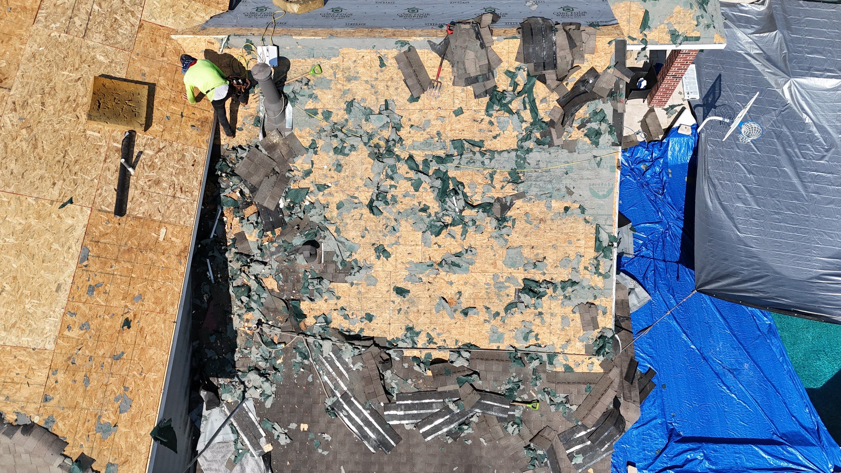 Residential Roofing Installation using IKO Dynasty by Core Four Roofing