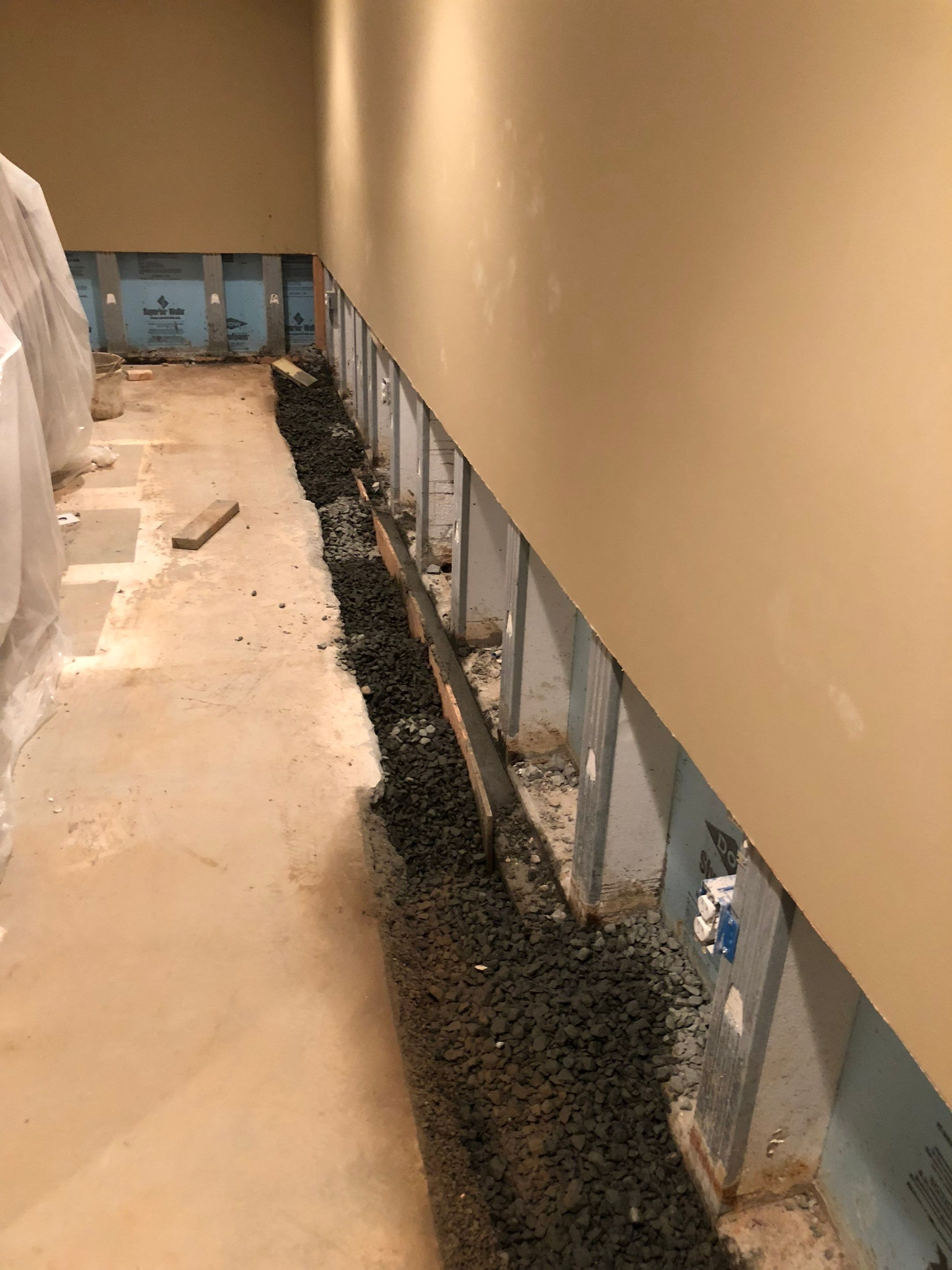 Interior French Drain Job in Summit, NJ by Pure Service Pro, LLC 