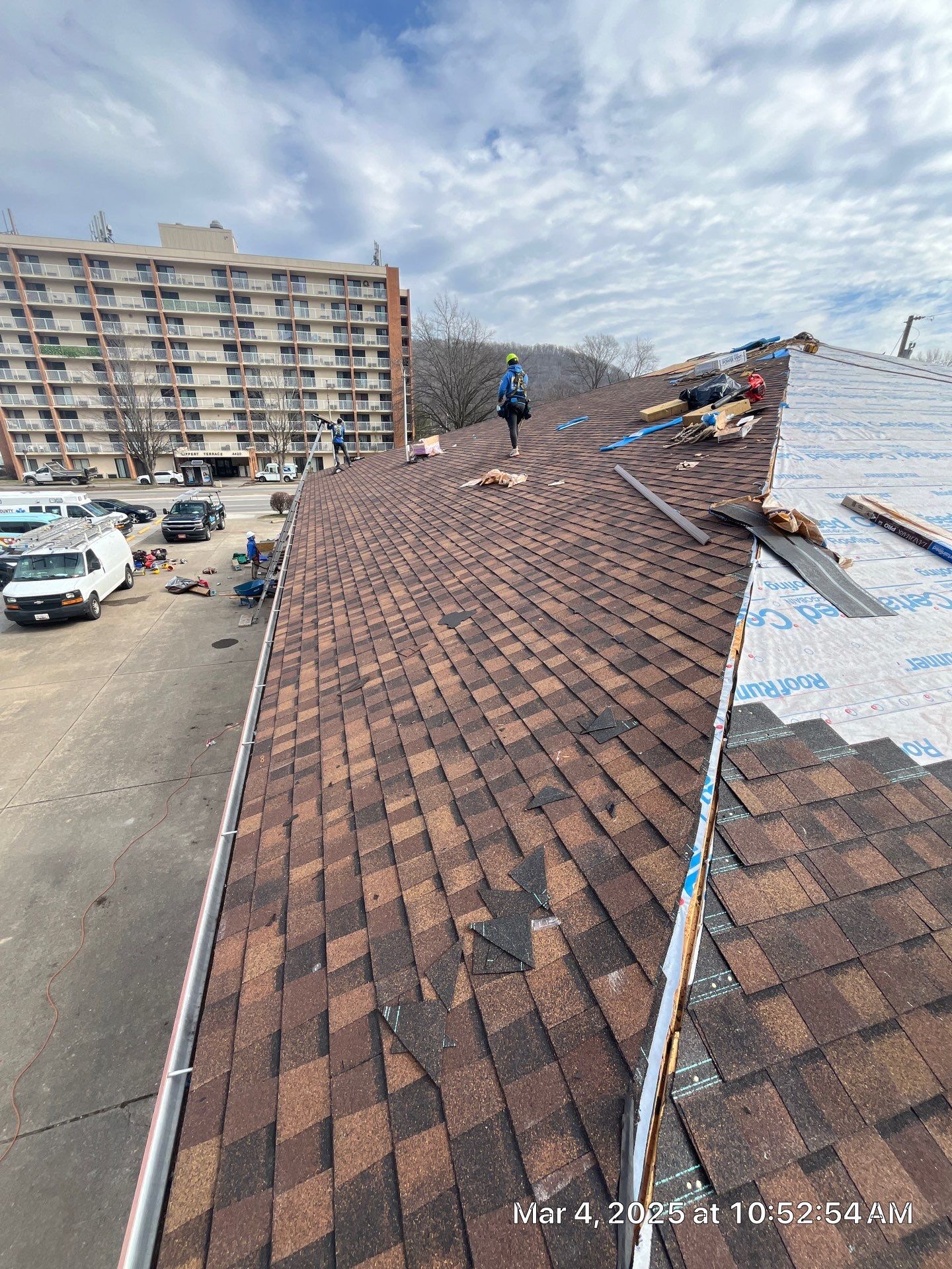 Commercial Roofing Installation using Certainteed Landmark Pro Shingles by Fahey Roofing + Contracting