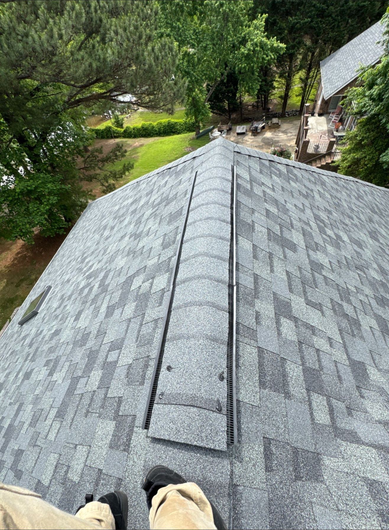 Residential Roof Replacement with Owens Corning Duration Architectural Shingles and 5 Velux Skylights in Charlotte, North Carolina by Merritt Roofing LLC
