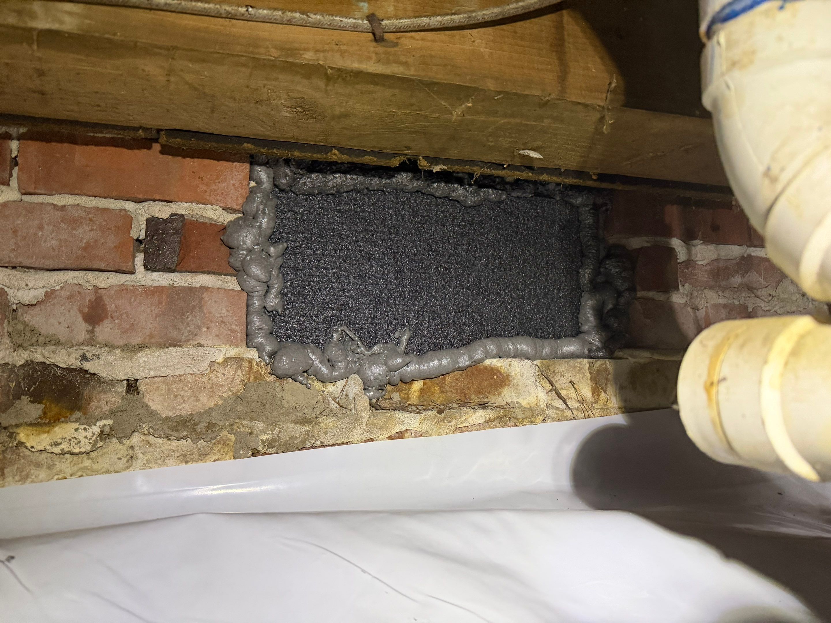 Project in Portsmouth by Patriot Crawl Space Repairs