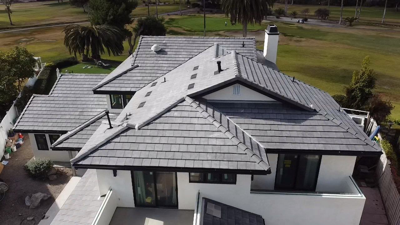 Rancho Santa Fe Tile Roof Installation | Westlake Saxony 900 Blend Charcoal by Zenith Roofing Services