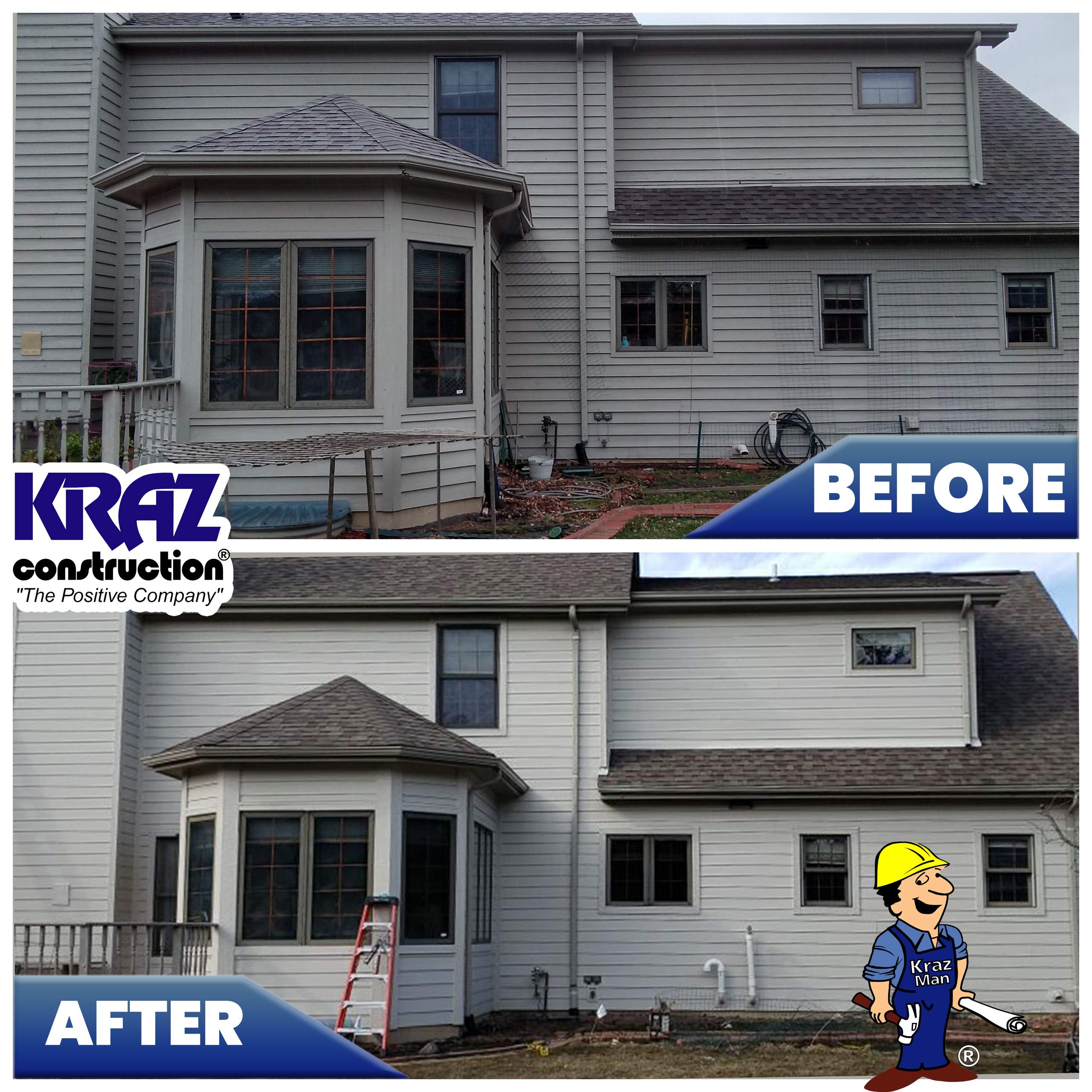 Cement Board Siding Installation/Replacement by Kraz Construction