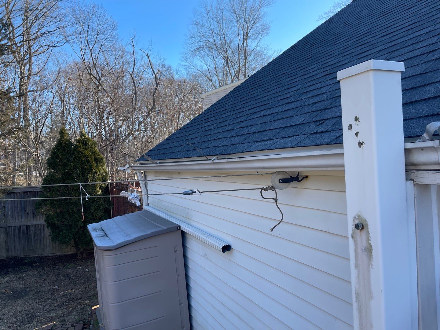 Fence Installation using Privacy Vinyl Fence by A Plus Exterior